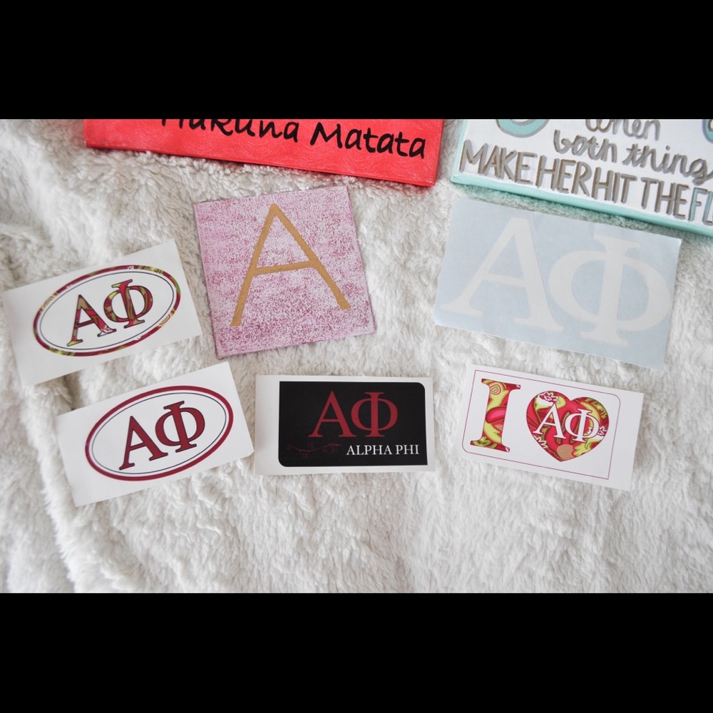 Alpha Phi canvas and sticker bundle! - Picture 2 of 4